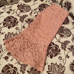 PINK FLOUNCE EDGE PENCIL SKIRT!